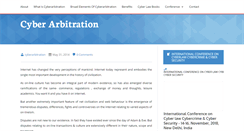 Desktop Screenshot of cyberarbitration.com