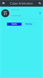 Mobile Screenshot of cyberarbitration.com